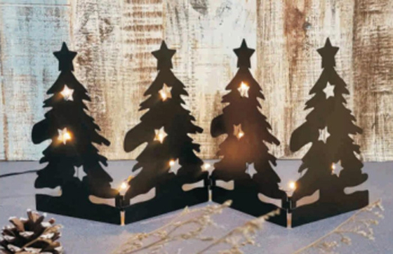 صفحه اصلی چراغ های کریسمس زیور آلات آویز آویز درخت پلاستیکی در فضای باز LED