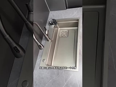 مجموعه کامل آبشار آشپزخانه سینک فولاد ضد زنگ سینک بزرگ تک کاسه با قفسه ظروف