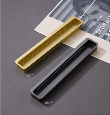 فروش داغ بزرگ آلیاژ روی سیاه صنعتی پنهان کابینت Recessed دستگیره برای جعبه ابزار