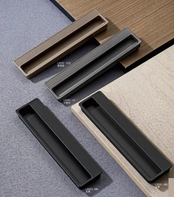 فروش داغ بزرگ آلیاژ روی سیاه صنعتی پنهان کابینت Recessed دستگیره برای جعبه ابزار