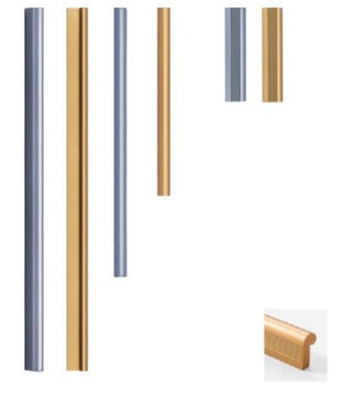 دسته کابینت آلومینیوم آلیاژ سیاه پروفایل آلومینیوم دسته آلومینیوم