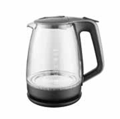 1.8L شیشه گرم کتری الکتریکی با نور آبی جوش به طور خودکار عملکرد برق خاموش