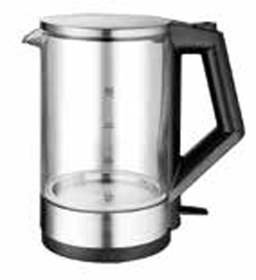 1.8L شیشه گرم کتری الکتریکی با نور آبی جوش به طور خودکار عملکرد برق خاموش