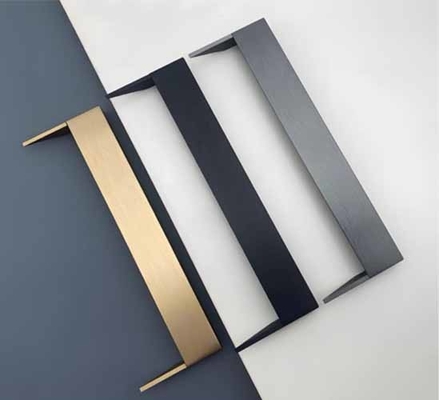 دستگيرات آلومينيومي پنهان دفتر حمام مرکز کابينت درب دستگير دستگيرها کشيدن دستگير مبلمان سياه مات