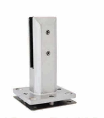 فولاد ضد زنگ قابل تنظیم دوپکس مربع پایه صفحه شیشه ای Spigot برای استخر حصار Balustrades دستگیره ها