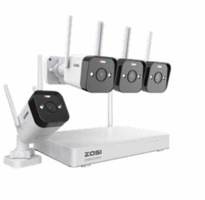 قیمت کارخانه دوربین ضد آب نظارت 1080p AHD CCTV DVR KIT 8CH با کابل شبکه و منبع برق شامل