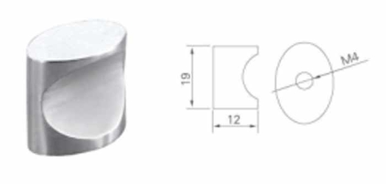 فولاد ضد زنگ 304 دکمه توپ برای مبلمان کابینت درب کشو 25mm 30mm گل رز جداگانه آشپزخانه اتاق خواب لباسشویی هتل اتاق نشیمن