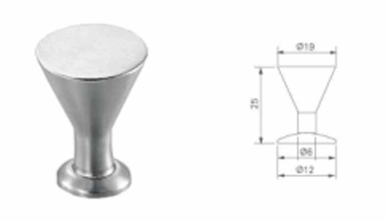 فولاد ضد زنگ 304 دکمه توپ برای مبلمان کابینت درب کشو 25mm 30mm گل رز جداگانه آشپزخانه اتاق خواب لباسشویی هتل اتاق نشیمن