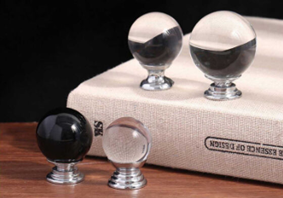 Light Luxury Furniture Cabinet Drawer Crystal Handle Gold Clear Wardrobe Pull Knob
