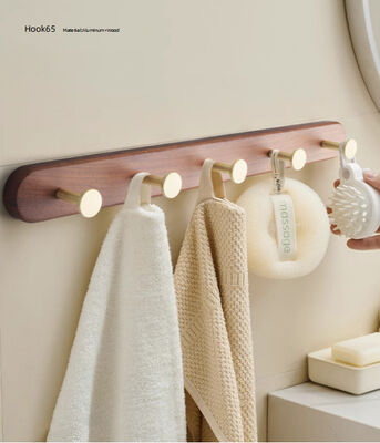 Minimalist Metal Wall Hooks Self-Adhesive Waterproof Single Hook for Clothing 4.5cm Square and Round Design