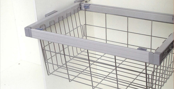 سبد لباس سه لایه کابینت گوشه دار آویز لباس بالا نصب شده با چرخش 360 درجه