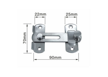 ضامن قفل درب Ss304 ساده سبک مدرن هوی دیتی 70x22mm در اندازه کوچک