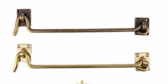 قلاب ثابت پنجره چوبی قدیمی با پنجره برنجی Hasp Buckle Support Rod Windproof برای لوازم جانبی پنجره درب چینی