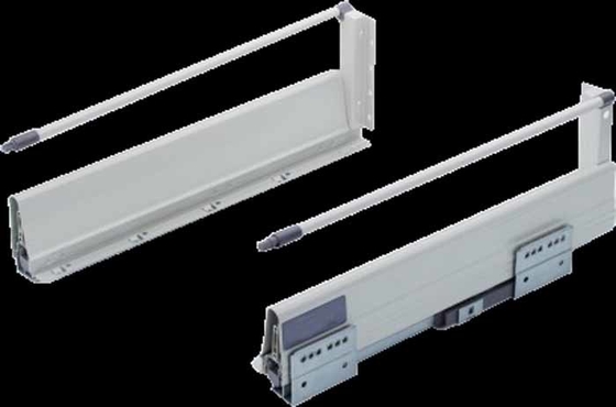 سنگ سنگین فلزی بسته بندی نرم کابینت ابزار باریک سوار ریل جعبه کشو اسلاید